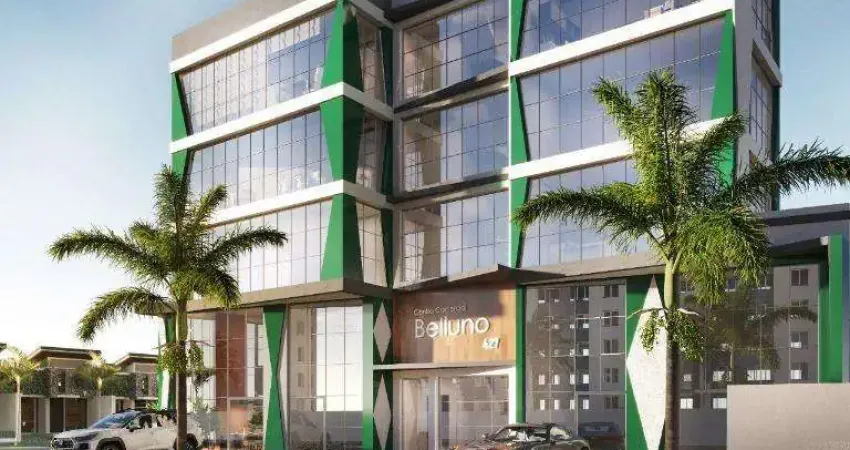 Centro Comercial Belluno – Salas Comerciais com Fachada Moderna na Praia Alegre, Penha/SC