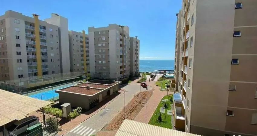 Apartamento pé na areia com vista mar e 2 dormitórios no vila açoriana comfort club em barra velha