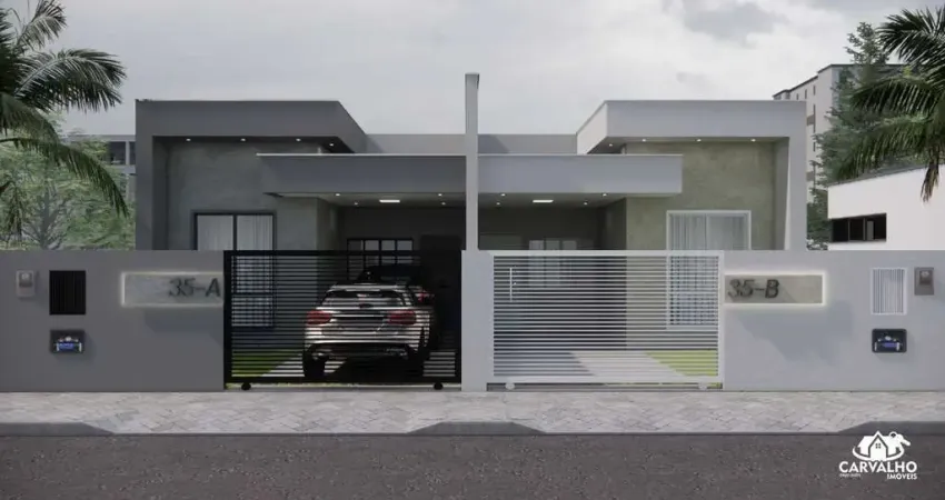 Casa térrea com 3 dormitórios e quintal amplo em itajuba barra velha sc próxima da praia