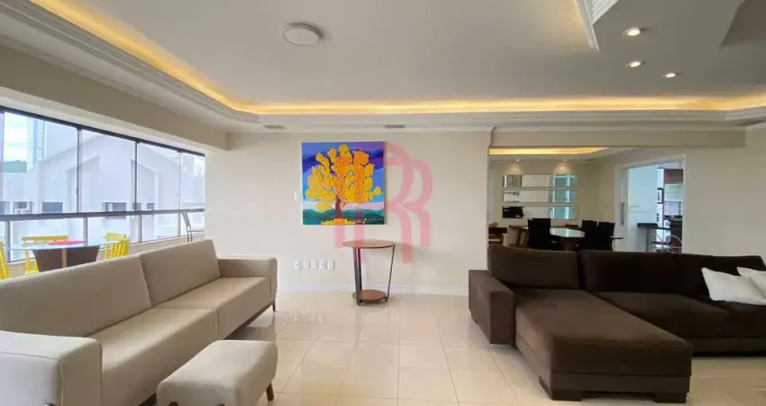 Locação anual de apartamento na quadra do mar, mobiliado e equipado em BC