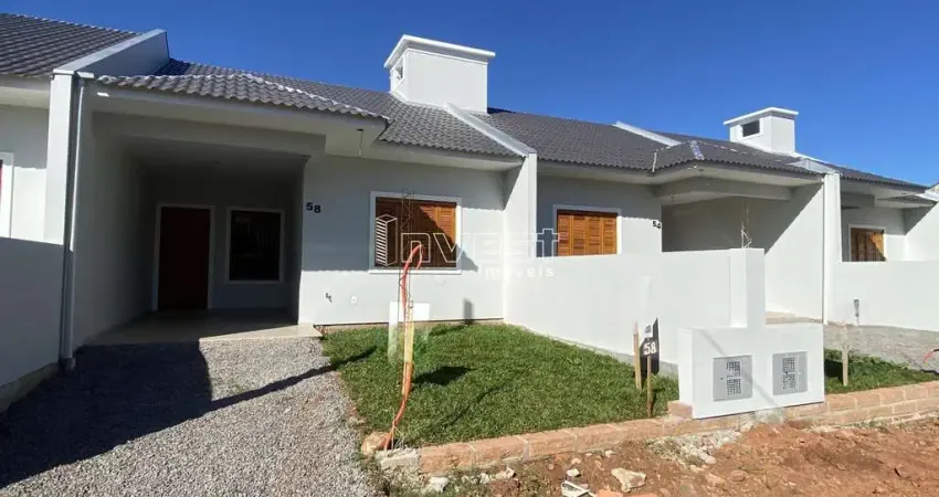 GEMINADOS NOVOS COM 62,89M2 EM LINHA SANTA CRUZ EM SANTA CRUZ DO SUL.RS