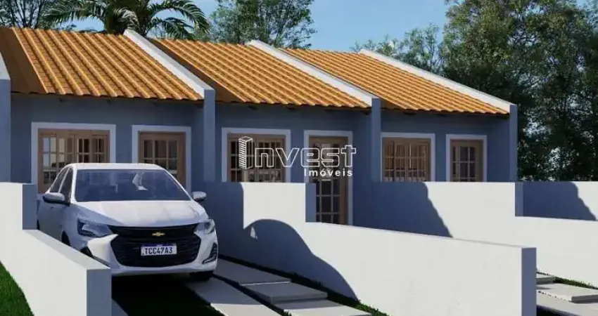 GEMINADOS DE 01 DORMITÓRIO EM CONSTRUÇÃO NO LOTEAMENTO CARLOTA EM SANTA CRUZ DO