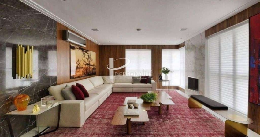 Apartamento à venda, Altos do Tatuapé, 425 m² de área útil , 5 suites, 7 vagas, mobiliada altíssimo