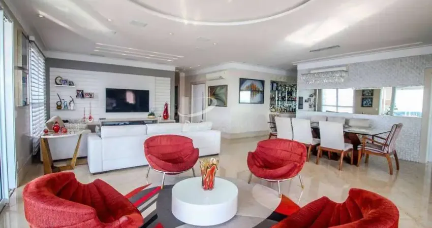 Luxuoso apartamento à venda, com 297 m² de área útil privativa, 04 suites  e 06 vagas,  no condomíni