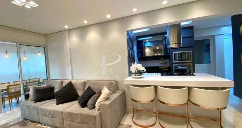 Apartamento à Venda no Edifício Málaga com 104 m²,Totalmente Mobiliado, 02 Vagas soltas grandes e d