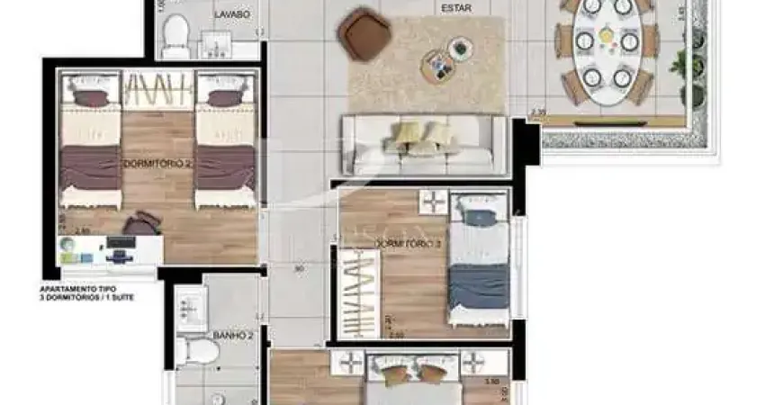 Apartamento com 3 quartos à venda na Rua Bom Sucesso, 1464, Cidade Mãe do Céu, São Paulo