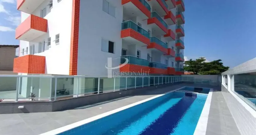 Apartamento a venda, 55m,frente ao mar 2 dormitórios 1 suite, varanda  ,vaga de garagem