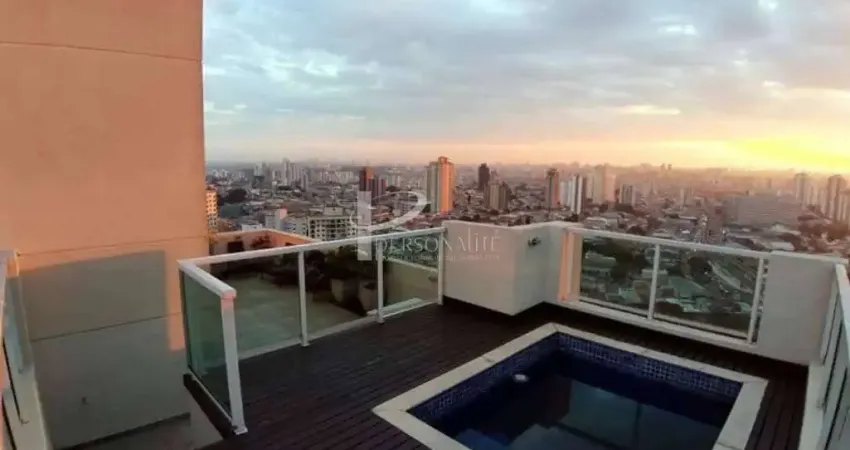 Belíssima cobertura em bairro nobre da Zona Leste à Venda com 297m² no Edifício Jacarandá, Jardim