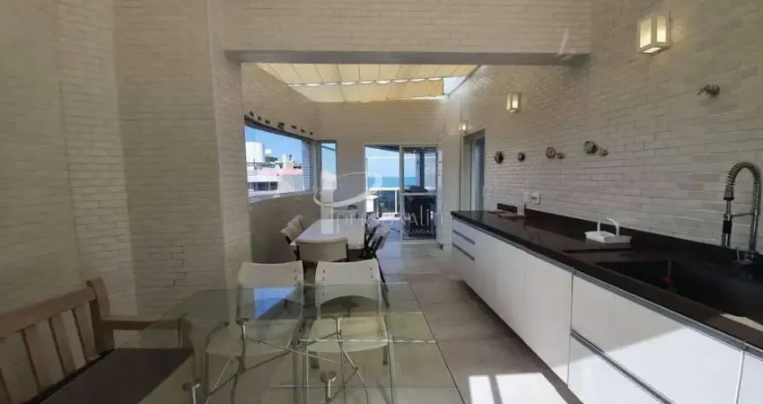 Linda cobertura duplex à venda,341 m², 6 suítes,2 vagas cobertas, pé na areia, módulo 3, riviera - b