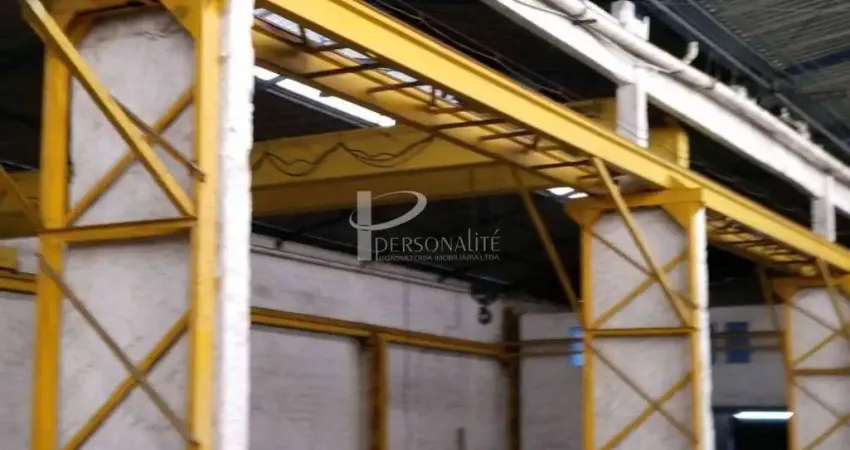 Espetacular galpão alugado!!1.800m2 c/ 2 pontes rolantes 6 t pé direito 7,5 m escritório, refeitório, à venda