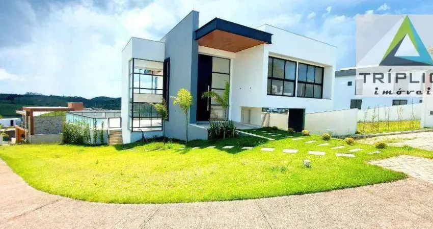 Casa alto padrão com 4 suítes, sendo uma master com closet e hidro, sala com pé direito duplo, área gourmet e piscina. condomínio alphaville ii.