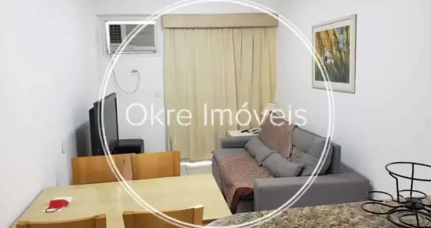 Flat com 1 quarto à venda na Rua Custódio Serrão, Lagoa, Rio de Janeiro