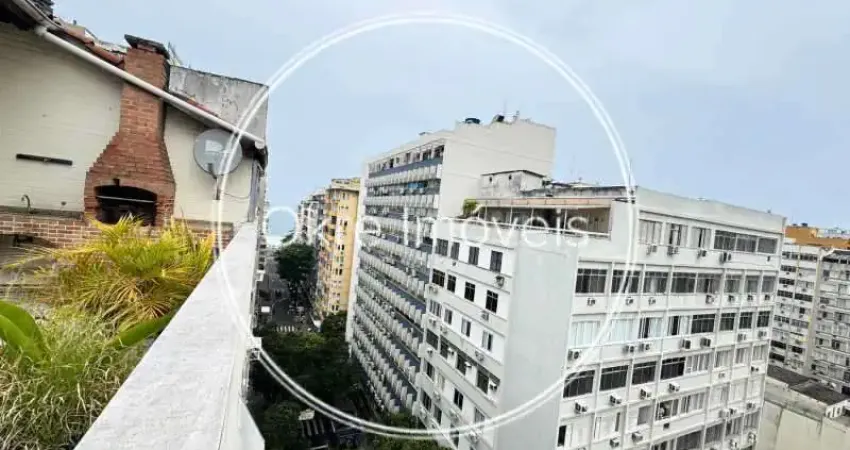 Cobertura duplex na rua miguel lemos em copacabana com 4 quartos sendo 2 suítes, 3 áreas externas e churrasqueira, 1 vaga na escritura.