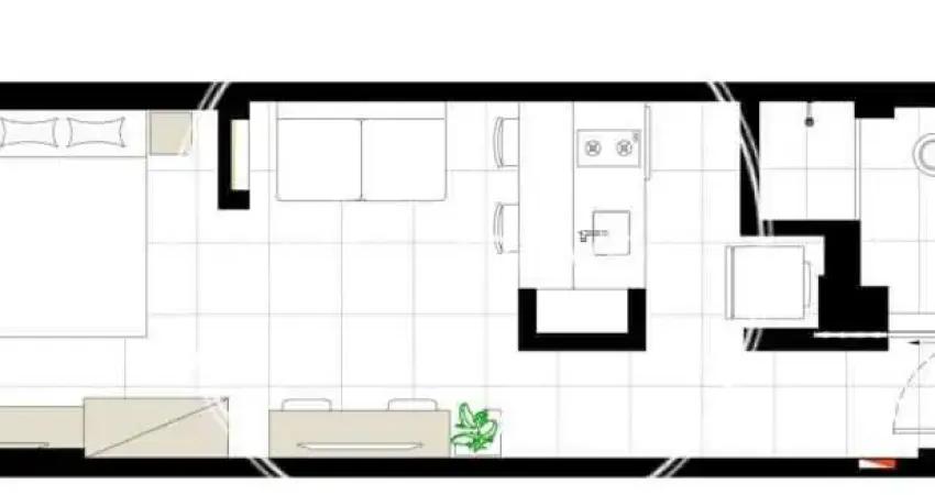 Loft com 1 quarto à venda na Rua Senador Dantas, Centro, Rio de Janeiro