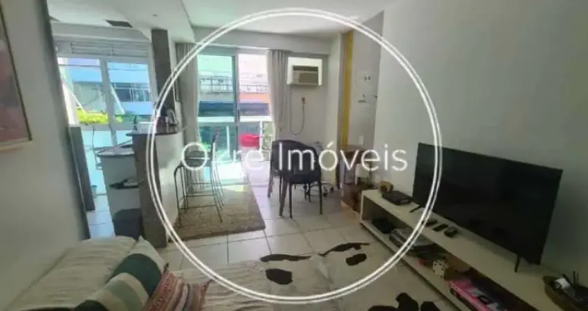 Flat com 1 quarto à venda na Rua Custódio Serrão, Lagoa, Rio de Janeiro