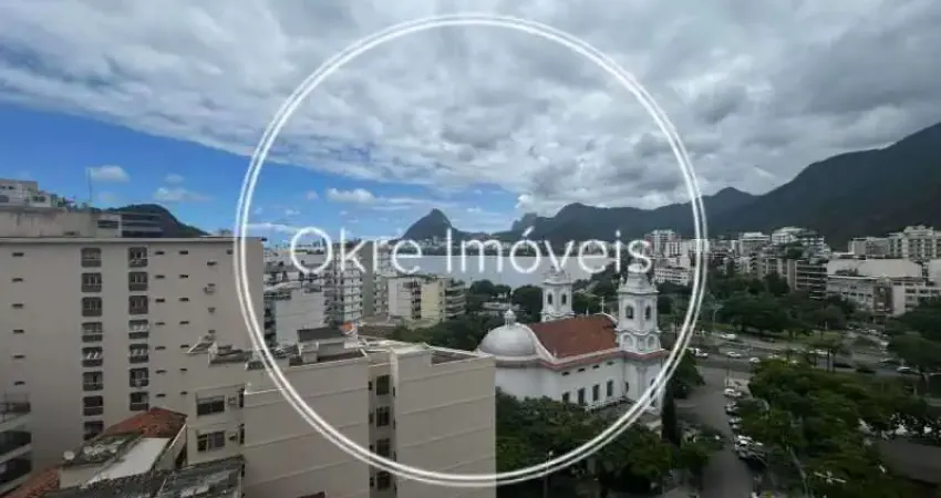 Ótimo apartamento 3 quartos e varandão para locação na Lagoa - Vistão da Lagoa indevassável!!