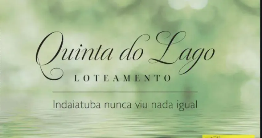 Terreno em condomínio fechado à venda na Estrada da Ecologia, 50, Loteamento Quintas do Lago, Indaiatuba
