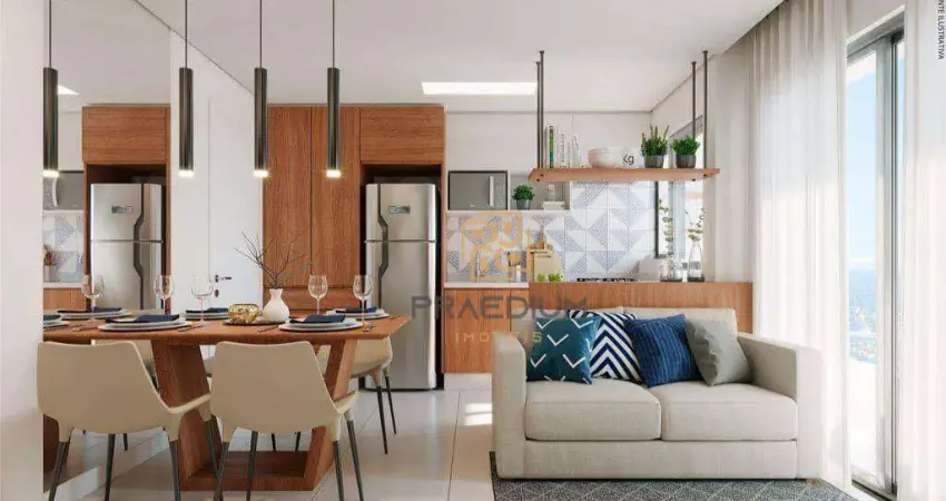 Apartamento com 2 dormitórios à venda, 46 m² por R$ 442.546,53 - Capão Raso - Curitiba/PR