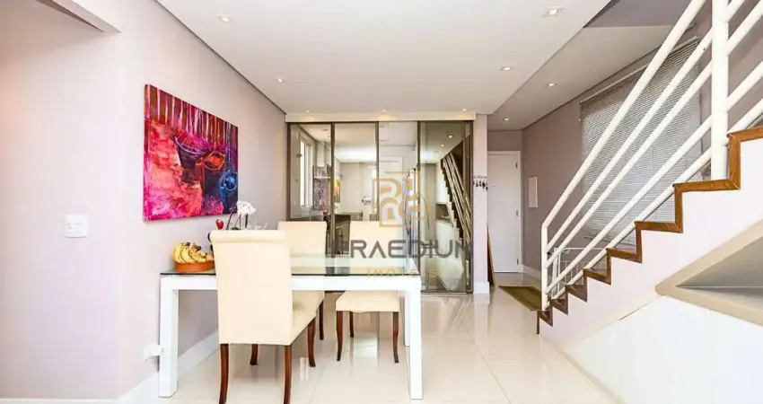 Apartamento duplex com 3 dormitórios à venda, 179 m² por r$ 1.490.000,00 - bacacheri - curitiba/pr