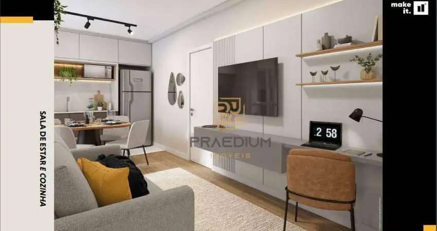 Apartamento Garden com 2 dormitórios à venda, 44 m² por R$ 307.388,67 - Jardim Amélia - Pinhais/PR