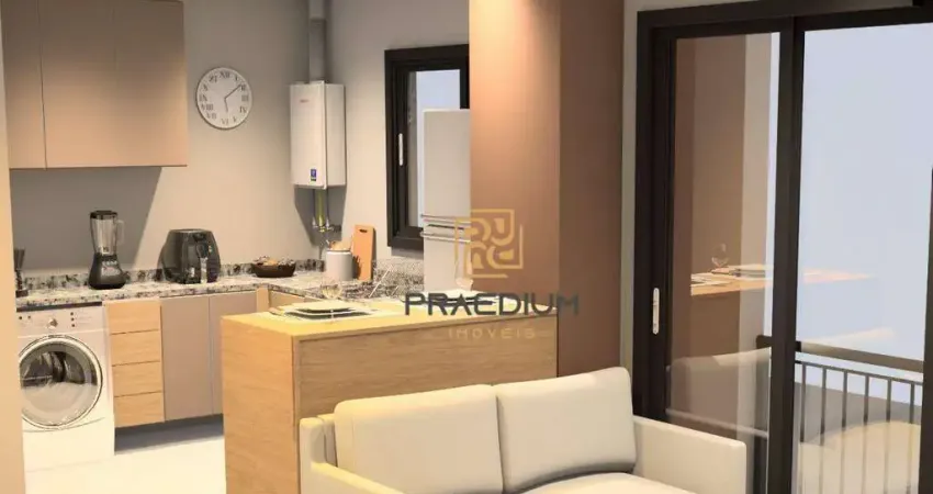 Apartamento com 1 dormitório à venda, 34 m² por r$ 229.000 - cajuru - curitiba/pr