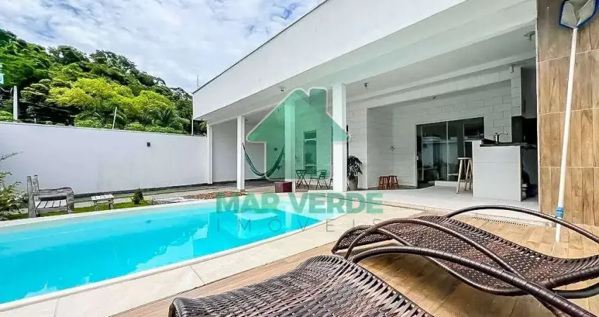 Linda casa térrea à venda no massaguaçu — 3 suítes, piscina, mobiliada — r$ 800.000,00