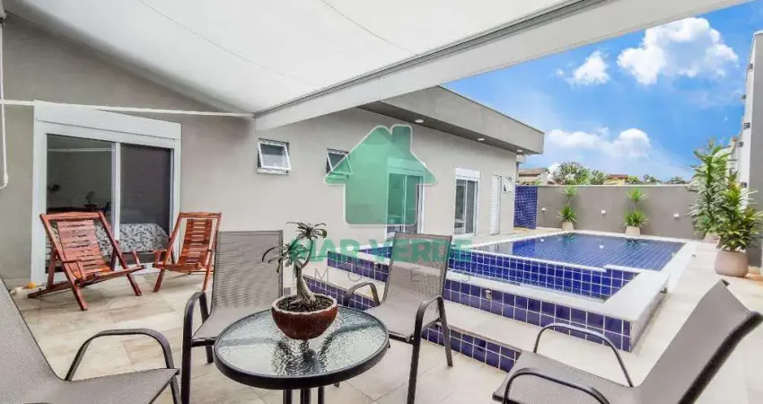 Casa alto padrão 4 suítes piscina com hidro em condomínio fechado residencial mar verde