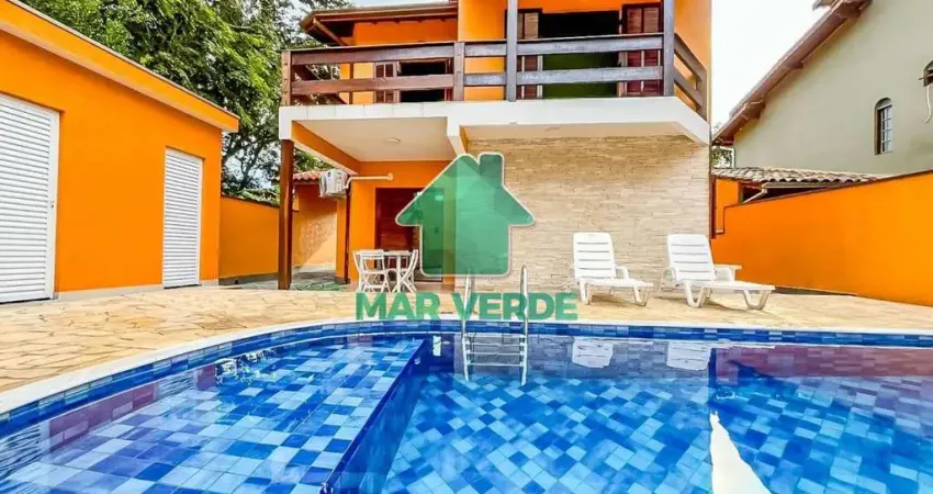 Belíssimo sobrado com piscina no condomínio mar verde – 4 dormitórios e conforto completo!