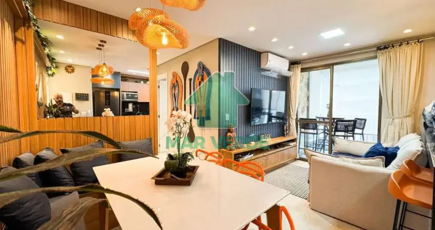 Apartamento 2 dormitórios (1 suíte) à venda no condomínio martim praia club – 56 m², mobiliado e equipado, vista livre – caraguatatuba/sp