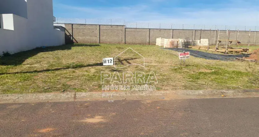 VENDE-SE TERRENO NO COND. VILLA FLORA  II - MARILIA/SP