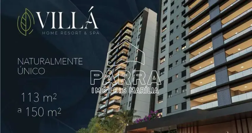 Vende-se apartamento no villá home resort & spa - marilia/sp