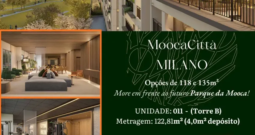 Oportunidade mooca! 122m², 3 quartos – preço de lançamento e fluxo direto com a construtora!