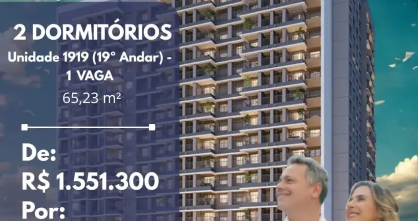 Última unidade! 65m², 2 quartos na vila clementino – próx. metrô santa cruz e ibirapuera