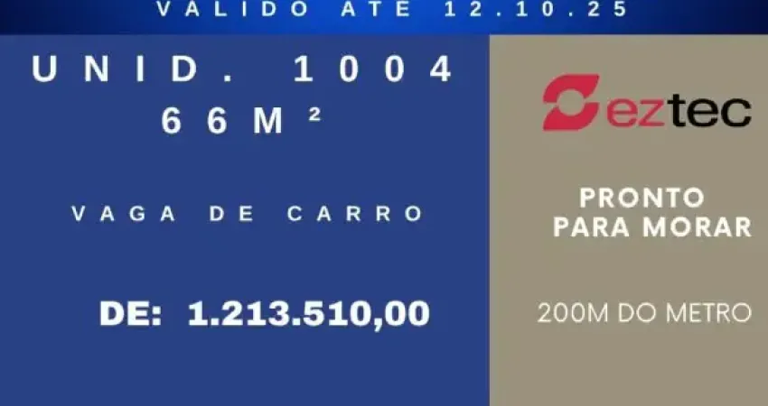 Última unidade! 66m², 2 quartos c/ varanda no air brooklin by ott – 200m do metrô