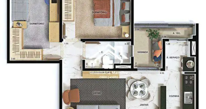 Apartamento à venda, 58 m² por r$ 550.000,00 - jardim do lago - jundiaí/sp