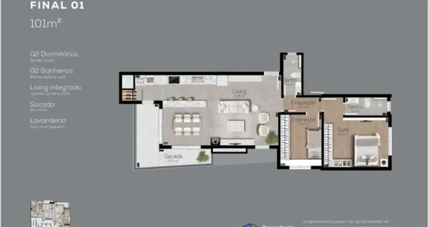 Apartamento com 2 quartos à venda no São Pelegrino, Caxias do Sul 