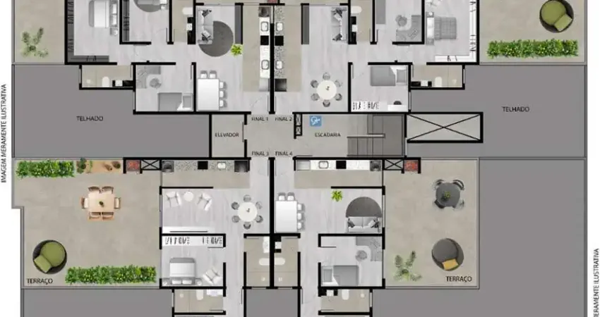 Apartamento com 3 quartos à venda no Santa Catarina, Caxias do Sul 
