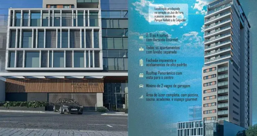 Cobertura com 3 suítes em um  prédio com área de lazer pertinho do parque halfeld