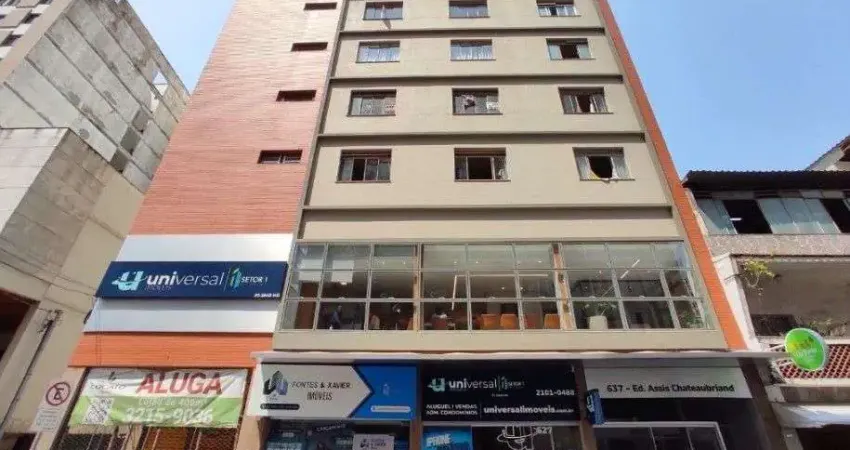Apartamento com 2 quartos, 44 m² - venda por r$ 170.000 ou aluguel por r$750,00/mês - centro - juiz de fora/mg