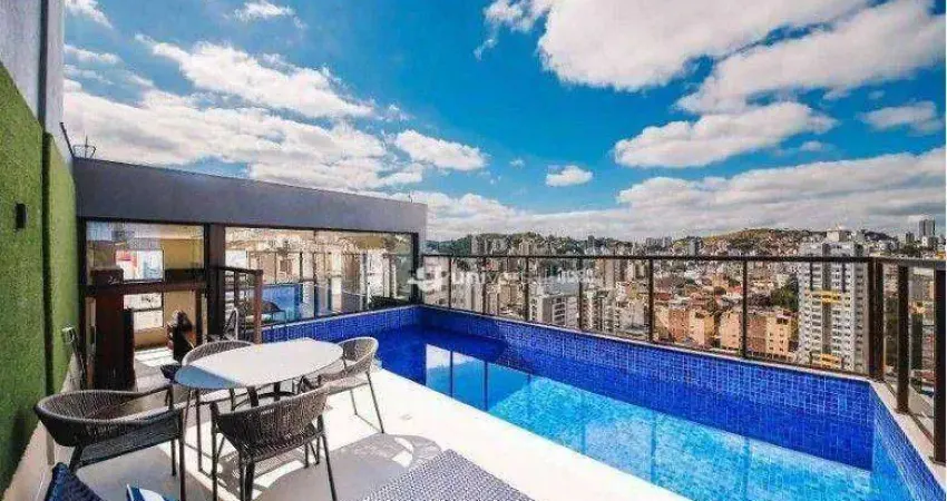 Apartamento com 1 quartos, 45 m² - venda por R$ 338.000 ou aluguel por R$ 2.321/mês - São Mateus - Juiz de Fora/MG