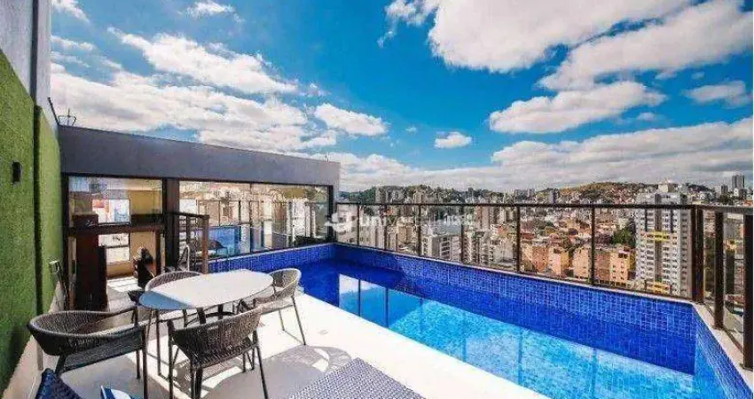 Apartamento com 1 quartos, 45 m² - venda por R$ 338.000 ou aluguel por R$ 2.321/mês - São Mateus - Juiz de Fora/MG