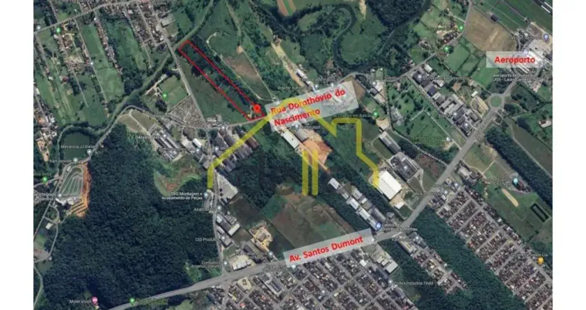 Terreno na região Industrial Norte com 43.000m2 para construção de Galpão localizado próximo do Aeroporto e Avenida Santos Dumond !