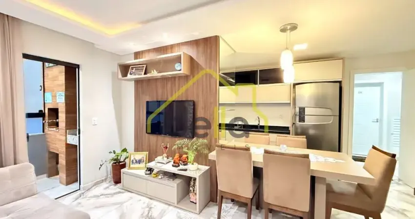 Apartamento moderno com 2 vagas de garagem e ótimo padrão de acabamento no bairro saguaçú!