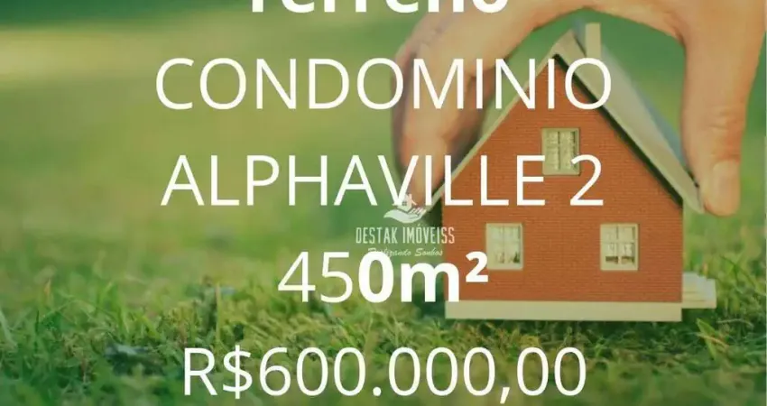 Terreno à venda, no Condomínio Alphaville 2 - Uberlândia/MG