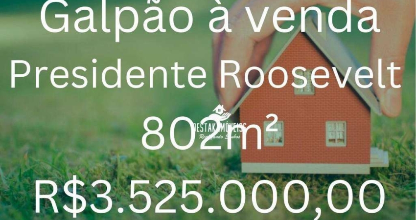 Galpão à venda, 802 m² por R$ 3.525.000,00 - Presidente Roosevelt - Uberlândia/MG