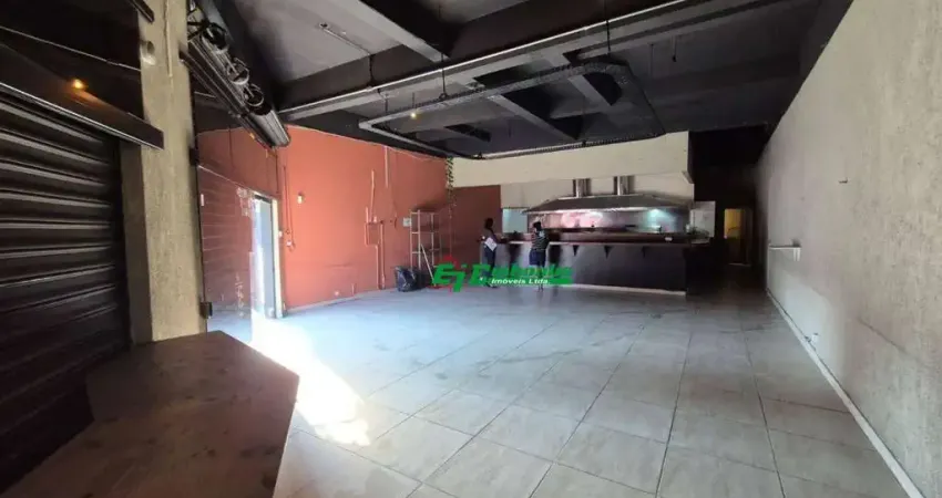 Salão para alugar, 126 m² por r$ 7.588,00/mês - jardim barbosa - guarulhos/sp