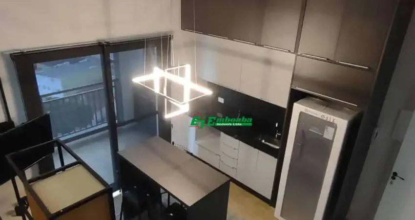Studio loft à venda no condomínio prime studio vila galvão com 32m², mobiliado, nunca habitado pronto para morar!