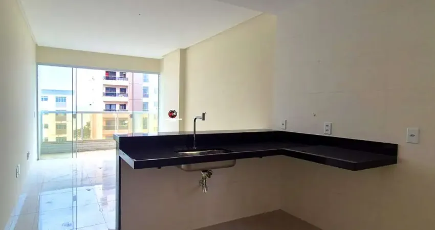 Apartamento á venda na praia do morro em guarapari es na avenida oceânica , prédio novo com fino acabamento espaço gourmet na cobertura