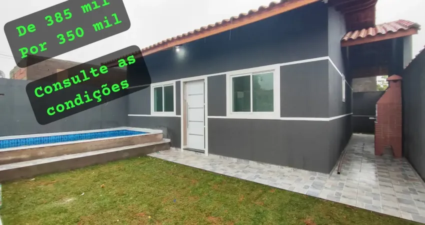 Casa na praia a 500m do mar - não é geminada - piscina e área gourmet coberta com churrasqueira