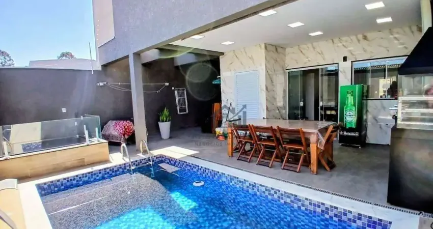 Casa moderna para venda e locação com 5 dormtório 1 suite, piscina aquecida e varanda gourmet - Portal dos Ipês